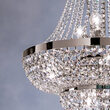 Candelabru clasic cristal alama crom15xE27/60W, Sheraton LU 2388/15/70 Chrom Orion